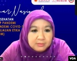 Jubir Kemenkes RI Siti Nadia Tarmidzi. (Foto: VOA)