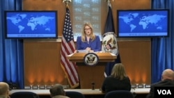 លោកស្រី​ម៉ារី ហាហ្វ ​(Marie Harf)​ អ្នក​នាំពាក្យ​ស្តីទី​នៃ​ក្រសួង​ការ​បរទេស​ ស.រ.អា.