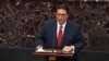 This still image taken from a Senate webcast shows Counsel to the President Jay Sekulow speaking at the US Capitol during the impeachment trial, on Jan. 25, 2020.