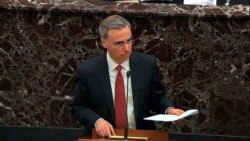 In this image from video, White House counsel Pat Cipollone speaks during the impeachment trial of President Donald Trump in the Senate, at the Capitol in Washington, Jan. 21, 2020.
