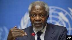 Kofi Annan mengundurkan diri sebagai utusan khusus PBB dan Liga Arab untuk perdamaian Suriah (foto: dok). 