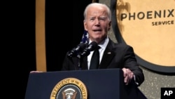 조 바이든 미국 대통령이 연설하고 있다. (자료사진)