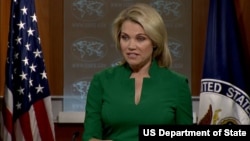 Juru bicara Deplu AS, Heather Nauert (foto: dok). 