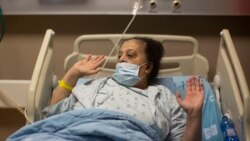 Randa Aweis, who received a kidney transplant from Yigal Yehoshua, a Jewish man who died May 17 after being pelted with rocks amid clashes between Arabs and Jews in Israel’s mixed city of Lod, speaks during an interview, at Hadassah Ein Karem Hospital.