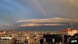 Duga iznad Gaze, 15. januar 2022.