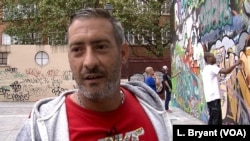 Artist Fred Morelli on a summertime grafitti project with friends.