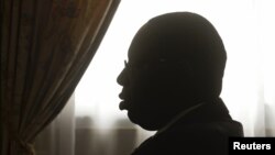Senegal's President Macky Sall in meetings at the presidential palace, Dakar, July 28, 2012.