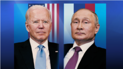 AP infographic Jo Biden and Vladimir Putin