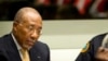 FILE - Former Liberian President Charles Taylor, during his appeal judgement at the Special Court for Sierra Leone (SCSL) in Leidschendam, near The Hague, Netherlands, Sept. 26, 2013.