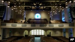 This Feb. 12, 2019 photo shows the sanctuary at the Glide Memorial United Methodist Church in San Francisco. On Feb. 24, 2019, the United Methodist Church officially opens its top legislative assembly for a high-stakes three-day meeting.