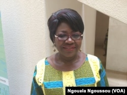 Judith Enwha, secrétaire générale de la CICOS, à Brazzaville. (VOA/Ngouela Ngoussou)