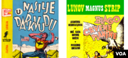 Naslovne strane stripa o Zagoru objavljene u SFRJ