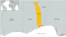 Map of Togo, Africa