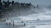 FILE - People cool off at the beach during a Southern California heat wave in Oceanside, California, Oct. 24, 2017. 