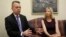Pastor Andrew Brunson, left, gestures as his wife, Norine, listens during an interview at the headquarters of Christian Broadcasting Network in Virginia Beach, Va., Oct. 19, 2018. Brunson was recently released from prison in Turkey. 