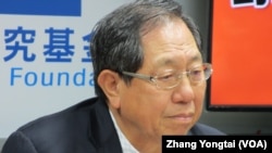 台湾前国安局长蔡得胜（美国之音张永泰拍摄）