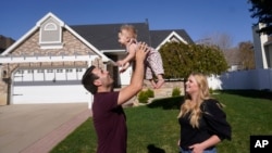 미국 유타주 케이스빌에 거주하는 미국의 한 가정 (자료사진)