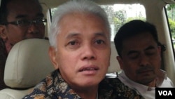 Menko Perekonomian, Hatta Rajasa (foto: VOA/Iris Gera).