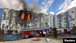 2024년 11월 5일 러시아 벨고로드 현지 당국이 우크라이나 드론 공격으로 파괴된 건물 사진을 공개했다.