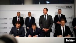 S Ambassador Richard Grenell brokered a railway and highway agreements between Serbia and Kosovo. Munich. February 14, 2020.