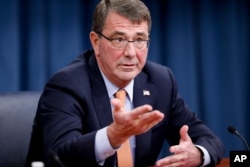 FILE - U.S. Defense Secretary Ashton Carter