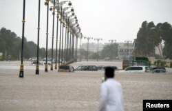 General view after Cyclone Mekunu in Salalah, Oman, May 26 2018. Mekunu caused flash flooding that tore away whole roadways and submerged others in Salalah, Oman’s third-largest city.