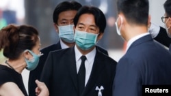 台湾副总统赖清德7月12日在东京参加日本前首相安倍晋三的葬礼.