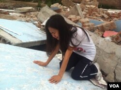 2012年7月13号从丰台拘留所放出来的李焕君发现家没了，失声痛哭