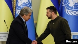 ანტონიო გუტერეშის და ვოლოდიმირ ზელენსკის შეხვედრა კიევში, უკრაინა. 8 მარტი, 2023 წ.