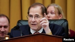 Chairman of the House Judiciary Committee Jerrold Nadler (D-NY) speaks during a mark up hearing on Capitol Hill in Washington.