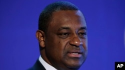 Jeffrey Webb lors d'un sommet de la Concacaf, Philadelphie, le 12 mars 2015.