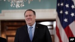 FILE - U.S. Secretary of State Mike Pompeo.