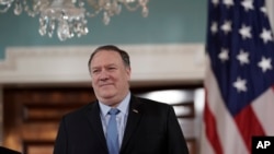 FILE - U.S. Secretary of State Mike Pompeo.