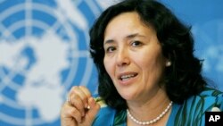 FILE - U.N. special representative for children and armed conflict, Leila Zerrougui, June 2005.