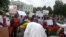 Washington-based Burkina Faso citizens and friends of Burkina Faso demonstrate in front of the White House, Sept. 20, 2015.
