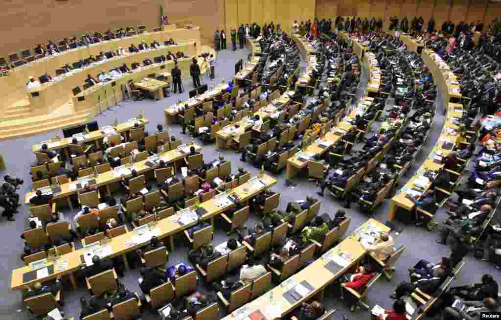A general view shows the opening ceremony of the 22nd Ordinary Session of the African Union summit in Ethiopia's capital Addis Ababa, Jan. 30, 2014. 