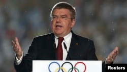 Presiden IOC, Thomas Bach (foto: dok). IOC memberi pengakuan sementara terhadap komite Olimpiade nasional Kosovo.