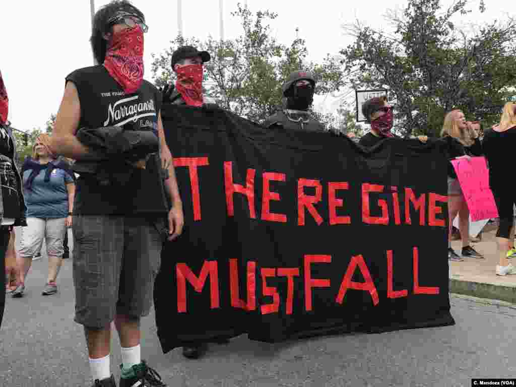 Counterprotesters march toward Boston Common where a "free speech" rally was being held by conservative activists in Boston, Aug. 19, 2017.