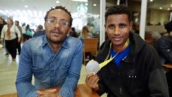 Tamiru Kefeyalew Demisse fi atileet Magarsaa Baatii, Sadaasa 20, 2018, Sawo Pawulo, Braazil. Atileet Taamiruun, "yeroo dura Braazil ture qarqaarsii nuu godhamaa ture, Booda in irraaffatamne," jedha.