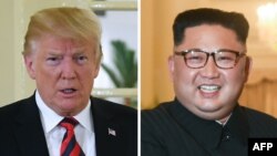 Predshednik SAD Donald Trump i sjevernokorejski lider Kim Jong Un