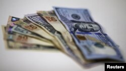 Brazilian Real and U.S. dollar notes are pictured at a currency exchange office in Rio de Janeiro, Brazil, in this Sept. 10, 2015 photo illustration.