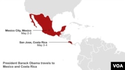 President Obama's trip to Mexico and Costa Rica.