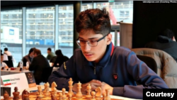 Undated image of Iranian chess prodigy Alireza Firouzja, who won the Iranian Chess Championship at age 12 and earned the grandmaster title at age 14.