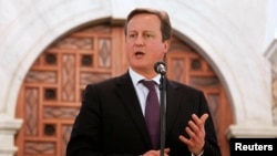 英国首相卡梅隆2013年1月30日回答记者的提问