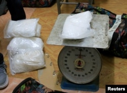 Methamphetamine, also known locally as 'shabu', worth $67 million that was seized by the National Bureau of Investigation (NBI) during a raid, is pictured in San Juan city, metro Manila, Philippines December 23, 2016. REUTERS/Romeo Ranoco