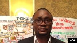 恩甘瓦尼•提亚，YALI项目参与者。（美国之音林枫拍摄）