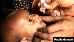 Dan yaro yana karban maganin cutar shan inna