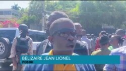 Gwoup K ap Defann Dwa Moun Oganize yon Sit-In Devan Villa D Akèy Pòtoprens la 