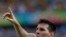 Argentina's Lionel Messi celebrates after scoring during the group F World Cup soccer match between Argentina and Iran at the Mineirao Stadium in Belo Horizonte, Brazil, Saturday, June 21, 2014. Argentina won 1-0. (AP Photo/Jon Super)