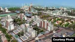 Qurilish tugallangach, Kaliforniyadagi Xalqaro Ming yillik universiteti shunday ko'rinishga ega bo'ladi.